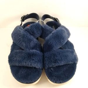 NWT‎ Koolaburra by Ugg Fur Slippers Size 11.  S714